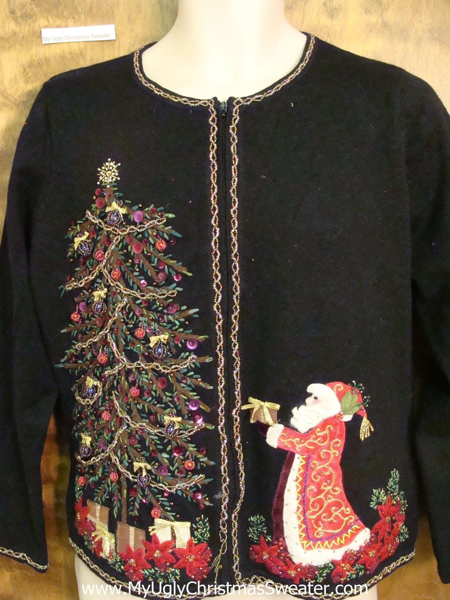 Horrible Fancy Santa Ugly Christmas Sweater