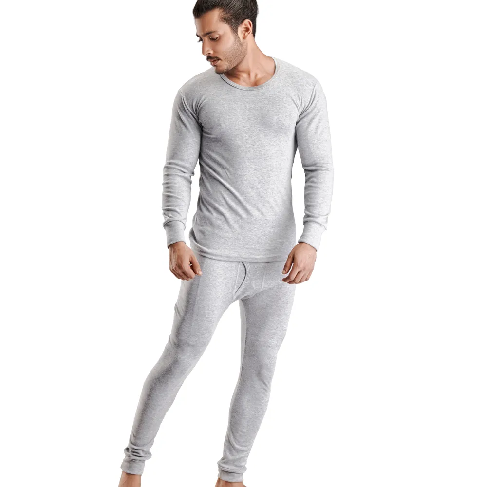 Hot man Thermal set Grey Melange medium warmth