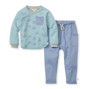 Icy Trees Top and Pants Set