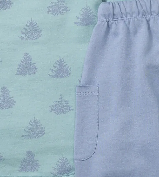 Icy Trees Top and Pants Set