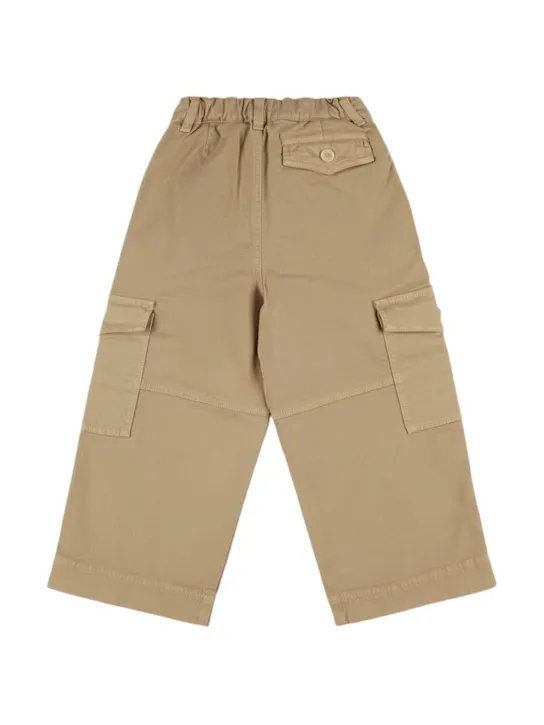 Il Gufo   Stretch cotton gabardine cargo pants 