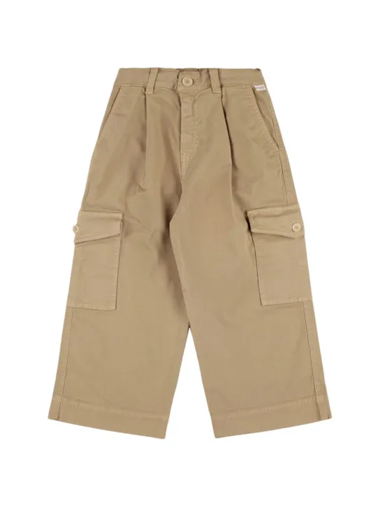 Il Gufo   Stretch cotton gabardine cargo pants 