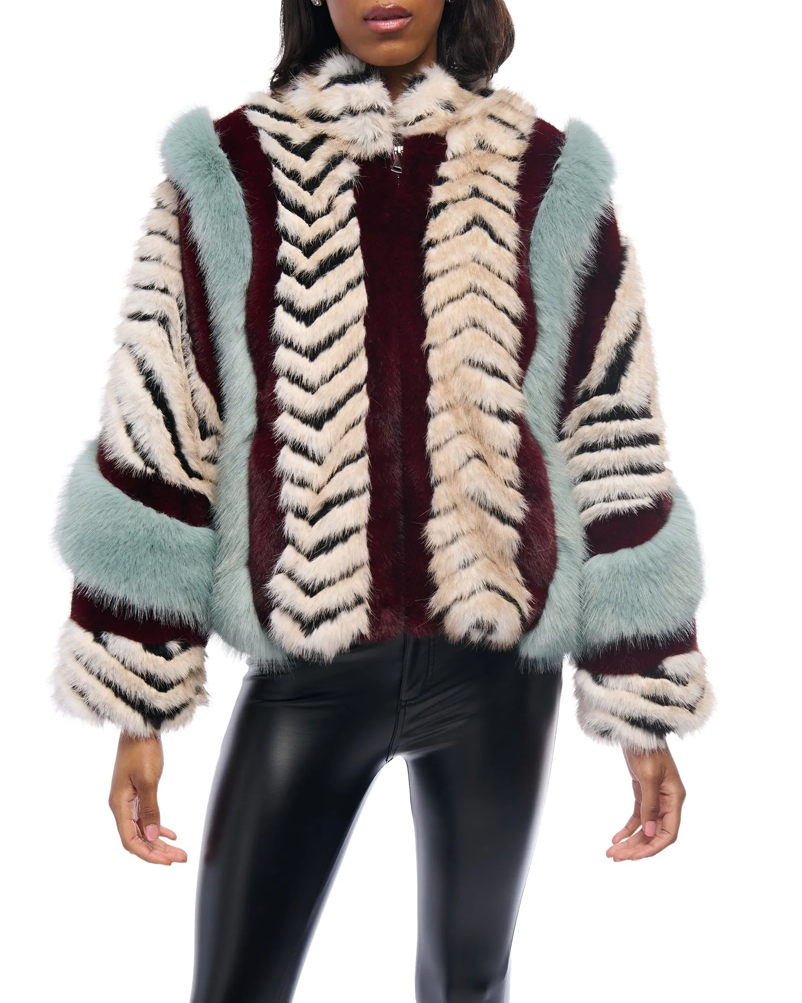 INEZ FAUX FUR JACKET