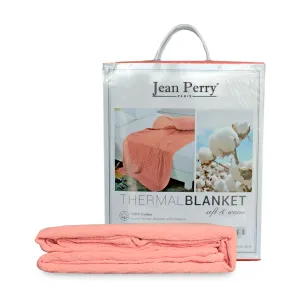 Jean Perry Thermal Blanket - 100% Cotton