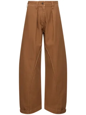 JW Anderson   Workwear cotton twill twisted seam pants 