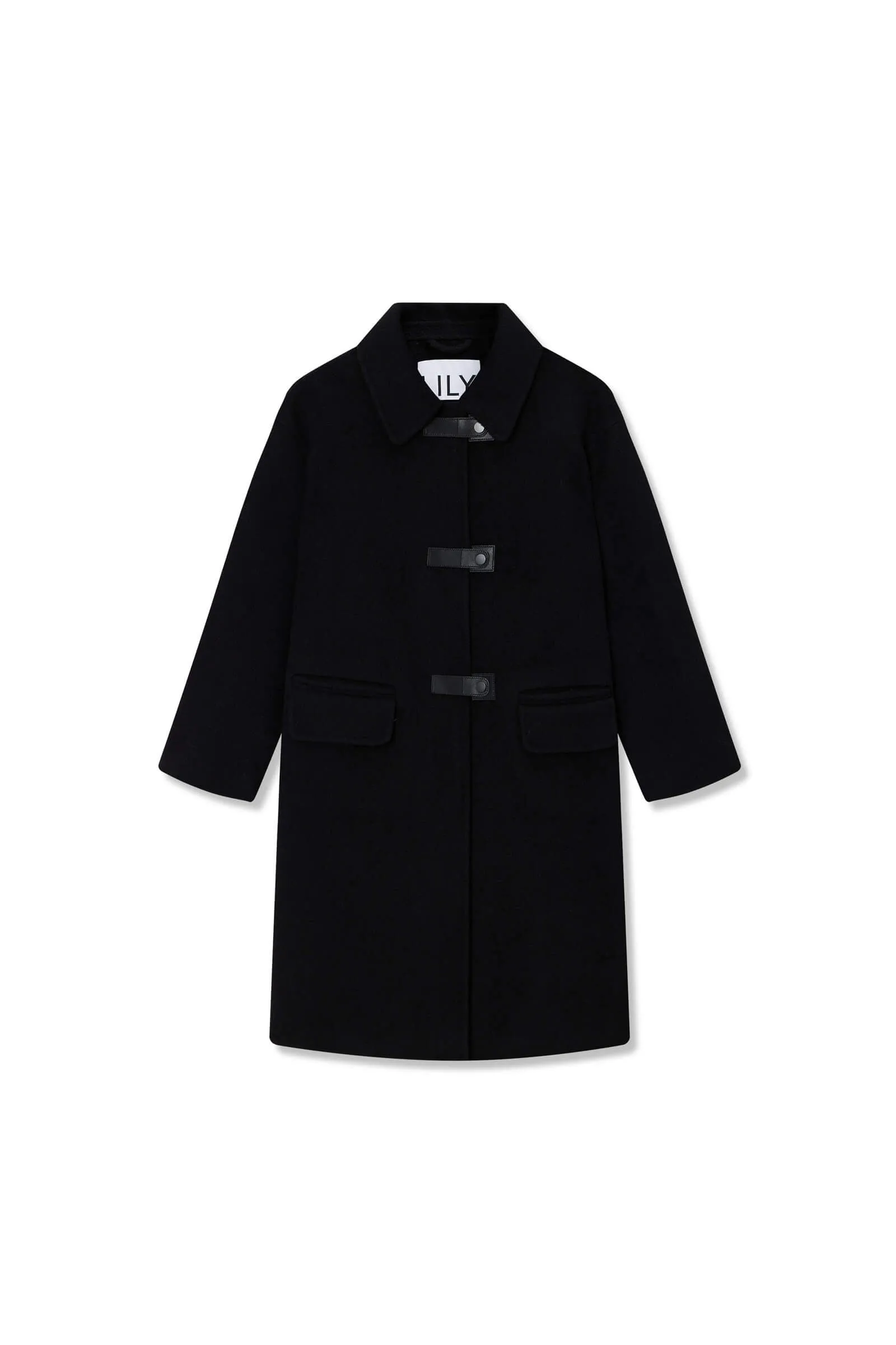 LILY Woolen Coat with Sheep Wool