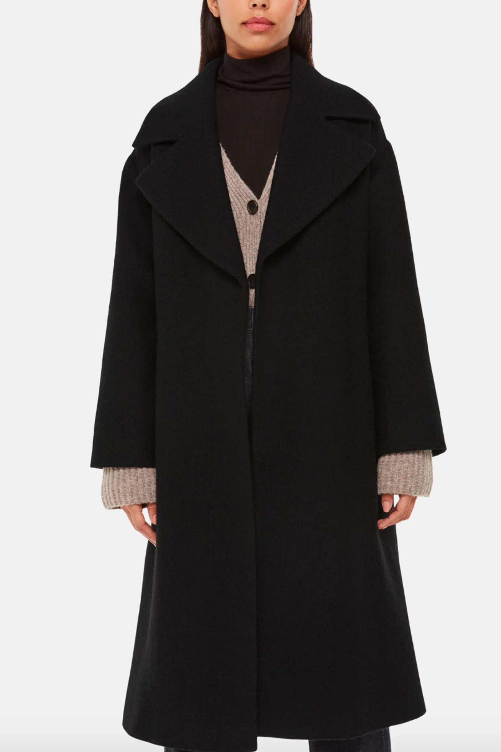 Lorna Wrap Wool Coat