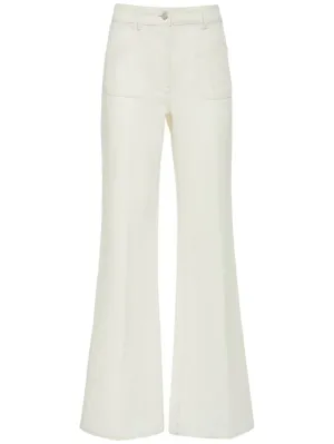 Loro Piana   Danbeth linen &amp; cotton wide pants 