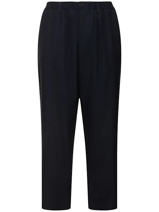 Marni   Tropical wool loose crop pants 