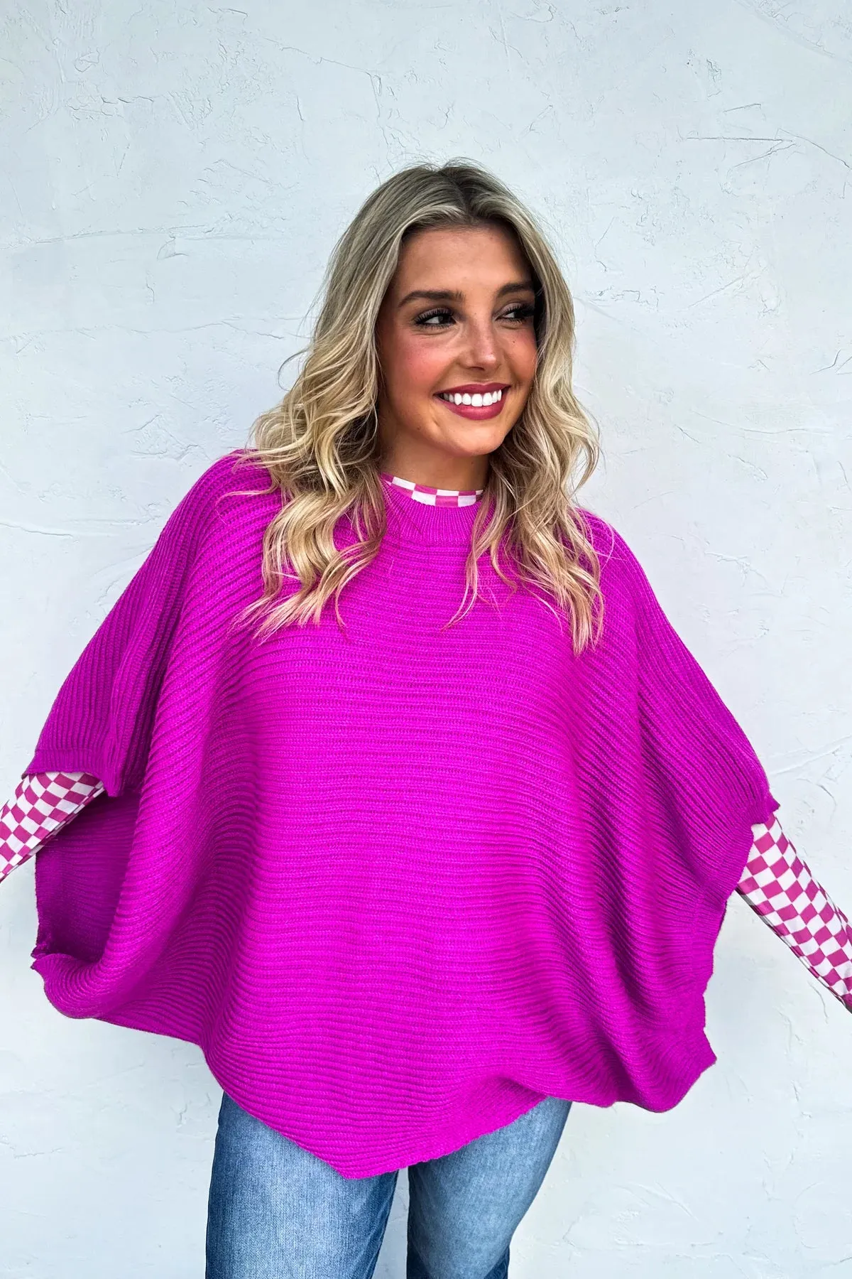 Meg Pullover Knit Poncho PREORDER