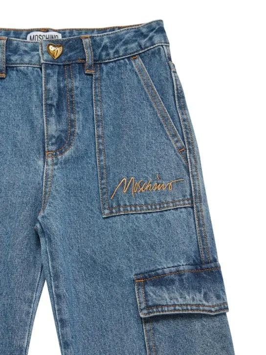 Moschino   Denim cargo pants 