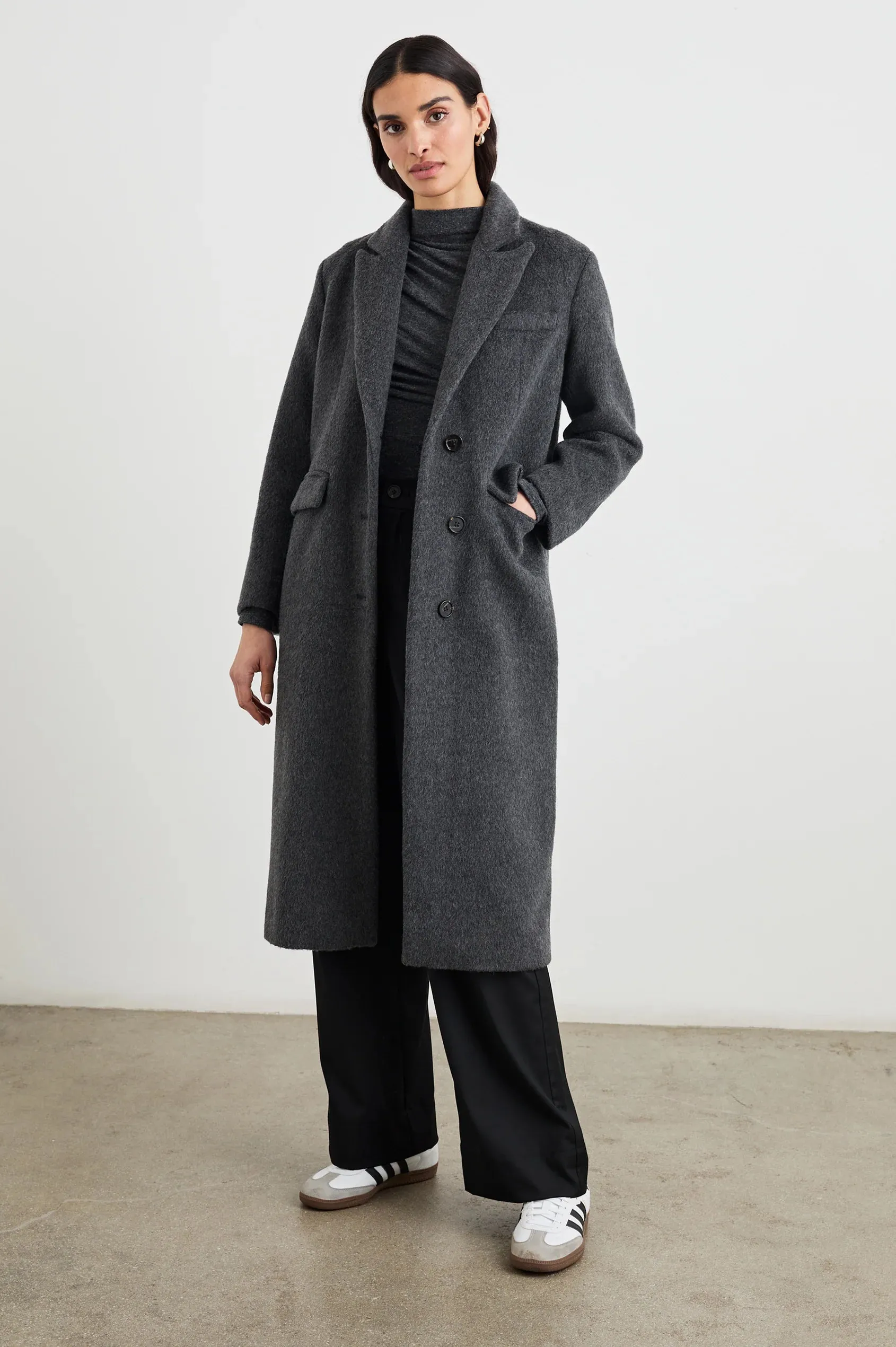 Opera Coat Charcoal