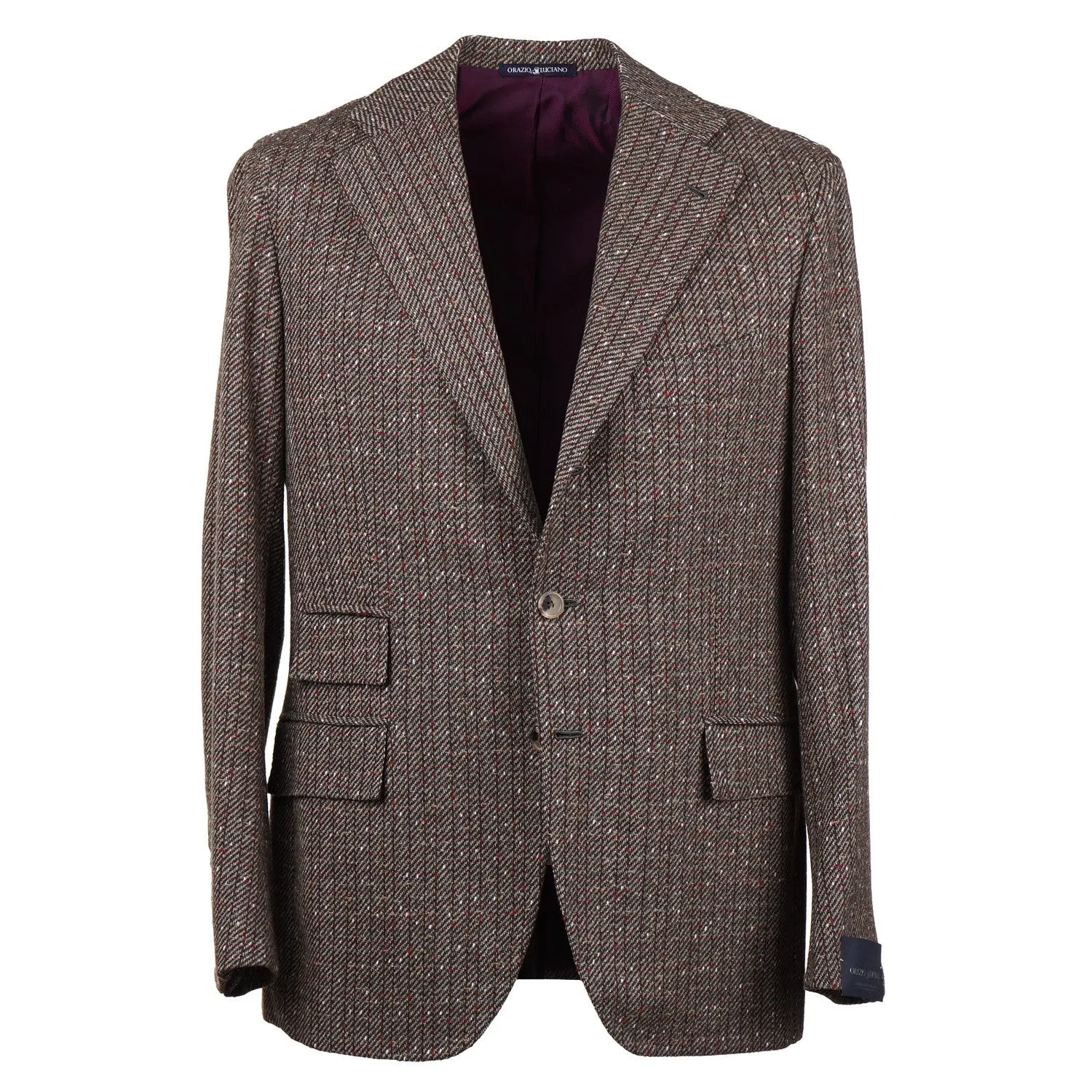 Orazio Luciano Patterned Tweed Wool Sport Coat