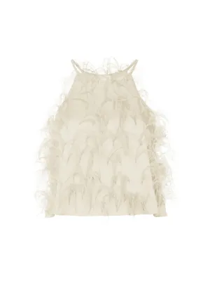 Ostrich Feather Cami