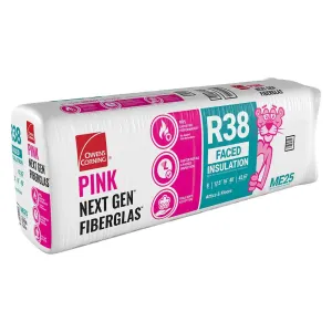 Owens Corning ME25 R-38 16 in. W x 48 L 38 Kraft Faced Insulation Batt 42.67 sq. ft.