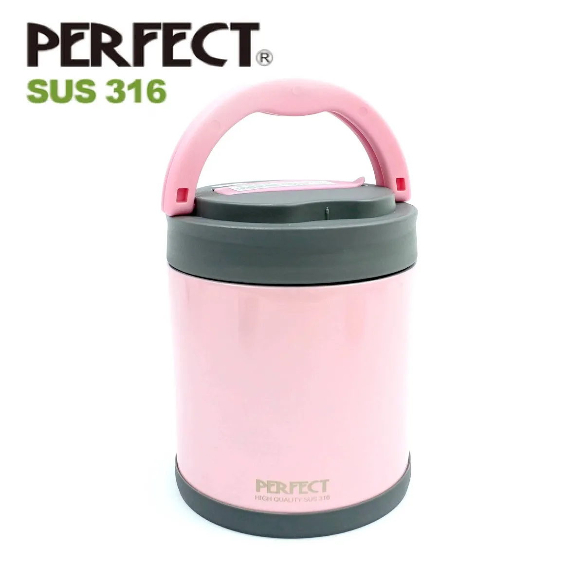 PERFECT - 316 Stainless 2 Layers Vaccum Food Jar (2L)(Pink or Black)