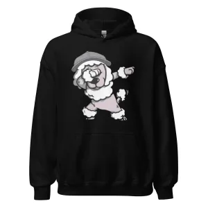 Pet Owner Hoodie Dabbing Poodle Blended Cotton Midweight Pullover