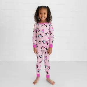 Pink Penguin Party Two-Piece Pajama Set