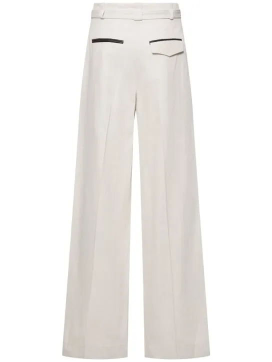 Proenza Schouler   Dana tailored cotton &amp; linen pants 