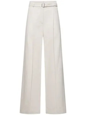 Proenza Schouler   Dana tailored cotton &amp; linen pants 