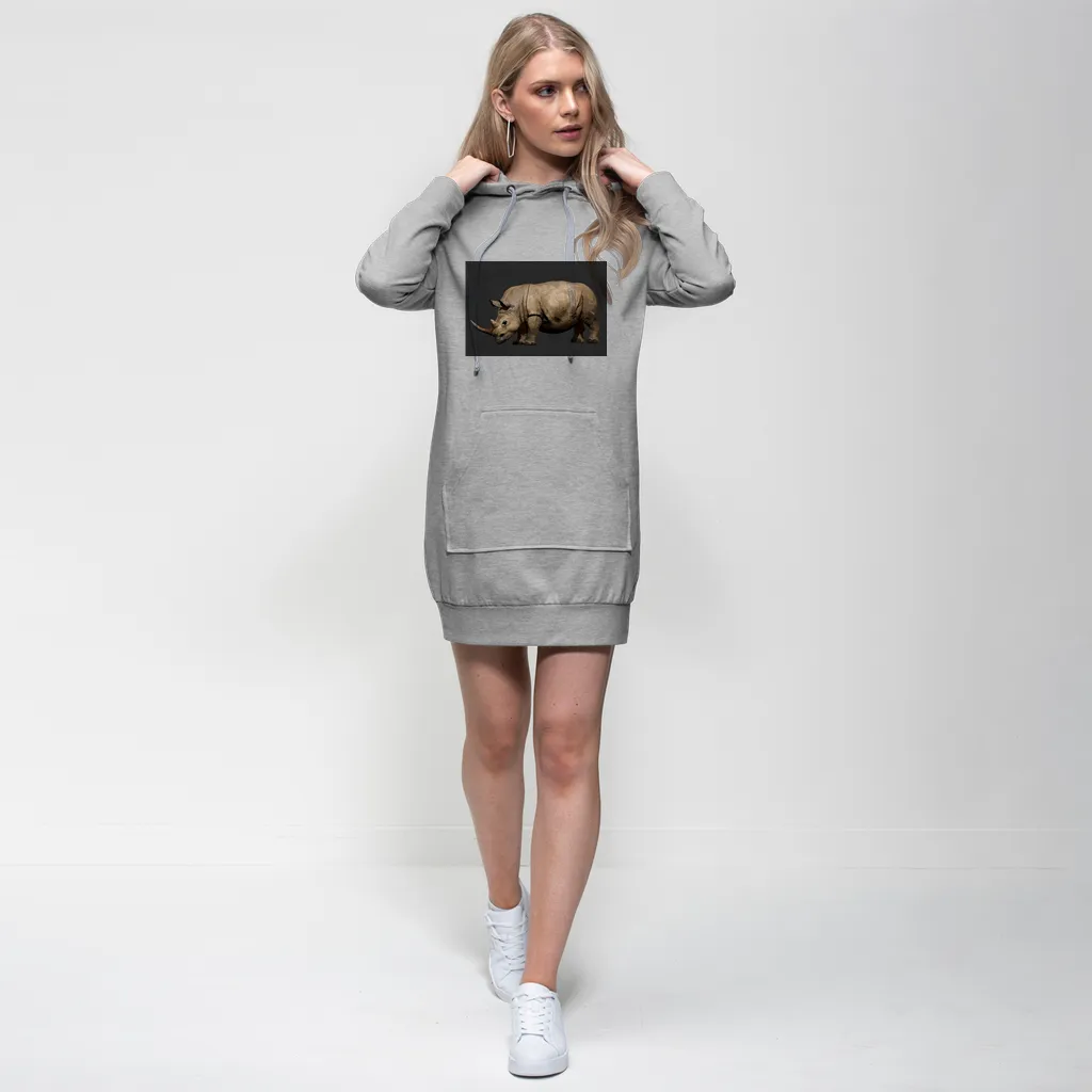 Rhino Character Premium Adult Hoodie Dress