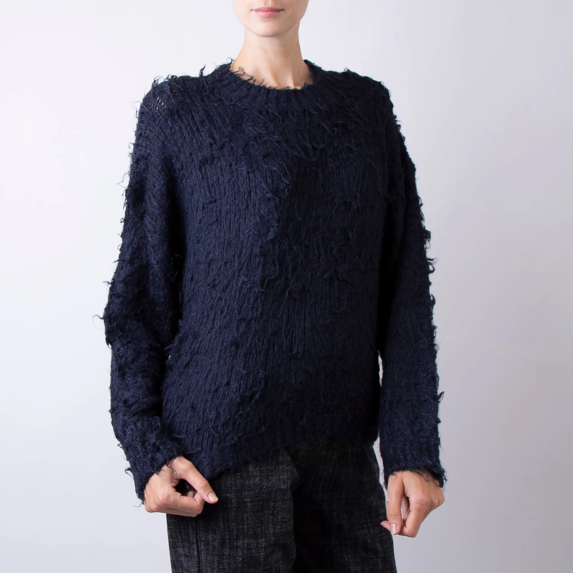 ROBERTO COLLINA SWEATER A49101 10 BLUE