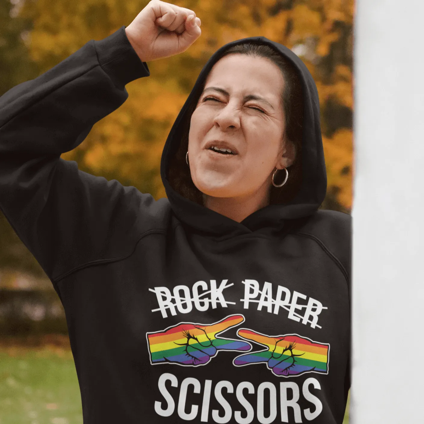 Rock, Paper, Scissors | LGBT  Merch | Lesbian Pride Unisex Hoodie