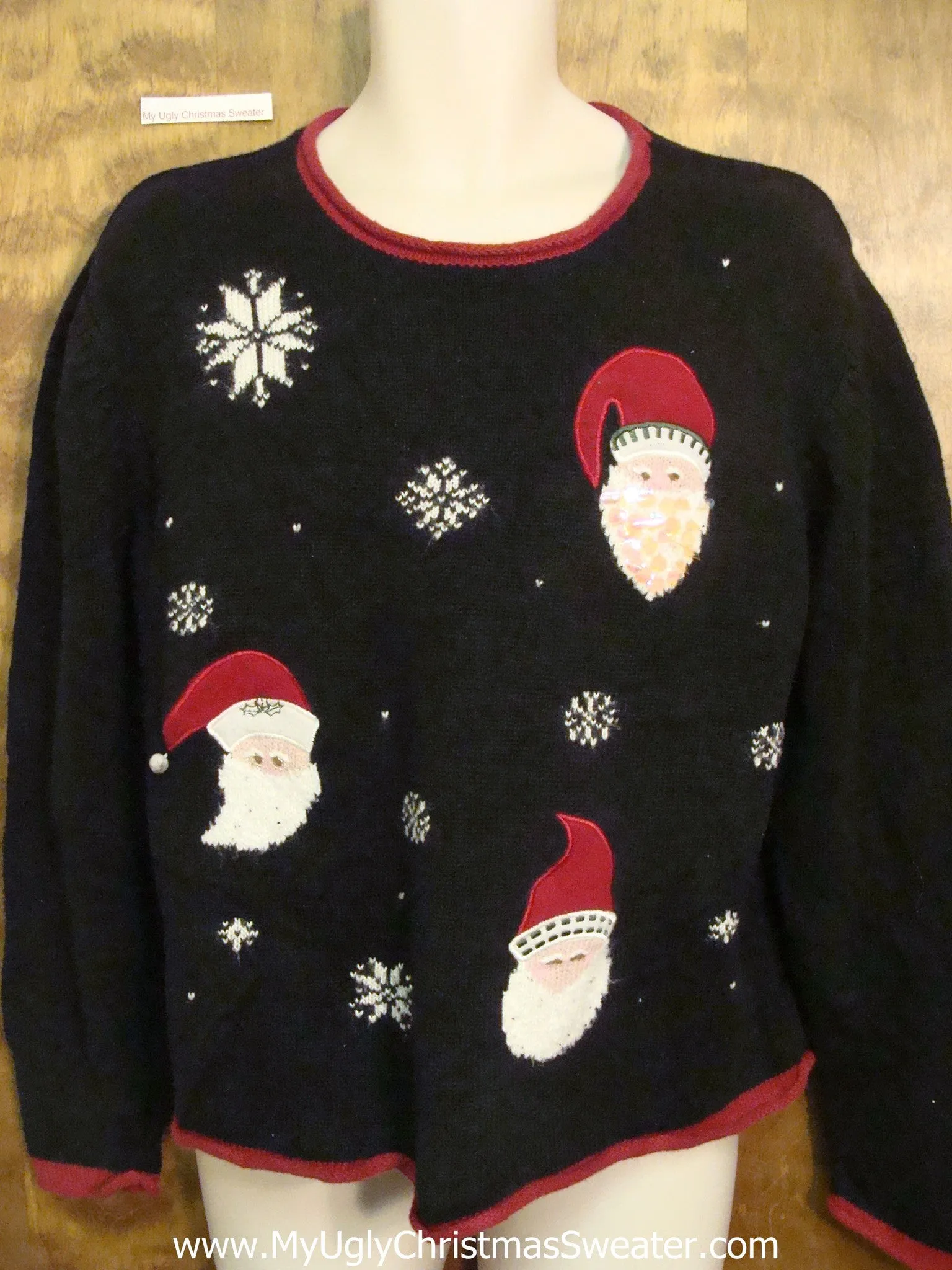 Santa Trio Ugliest Christmas Sweater