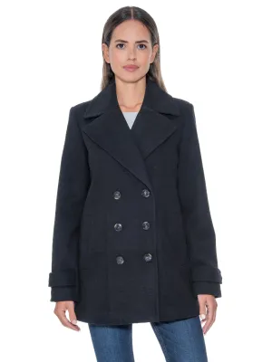 Sebby Collection Double Breasted Pea Coat