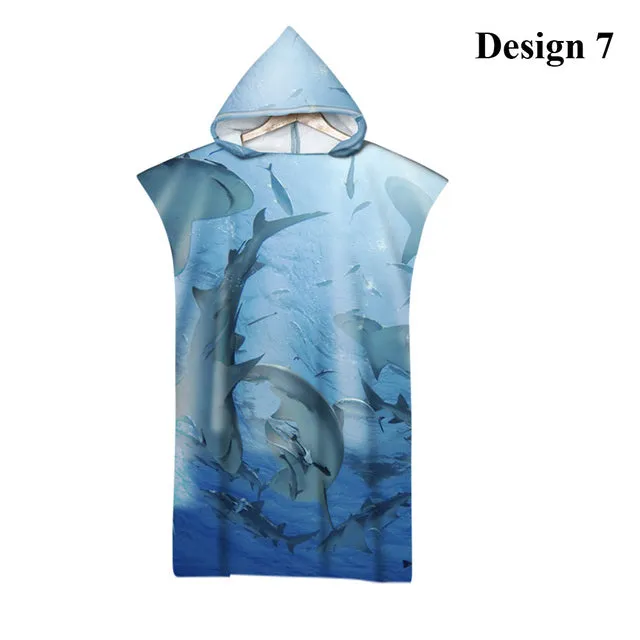 Shark Poncho Beach Towel