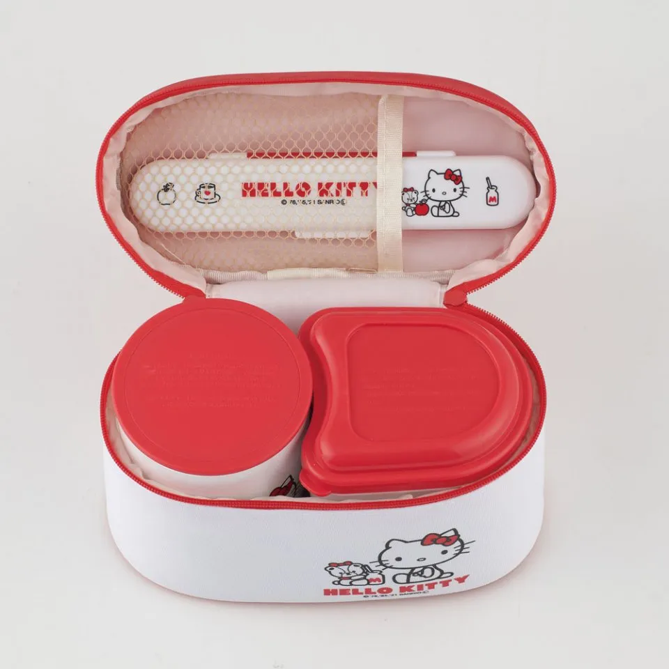 Skater Antibacterial Heat Insulation Lunch Bento box (Hello Kitty)