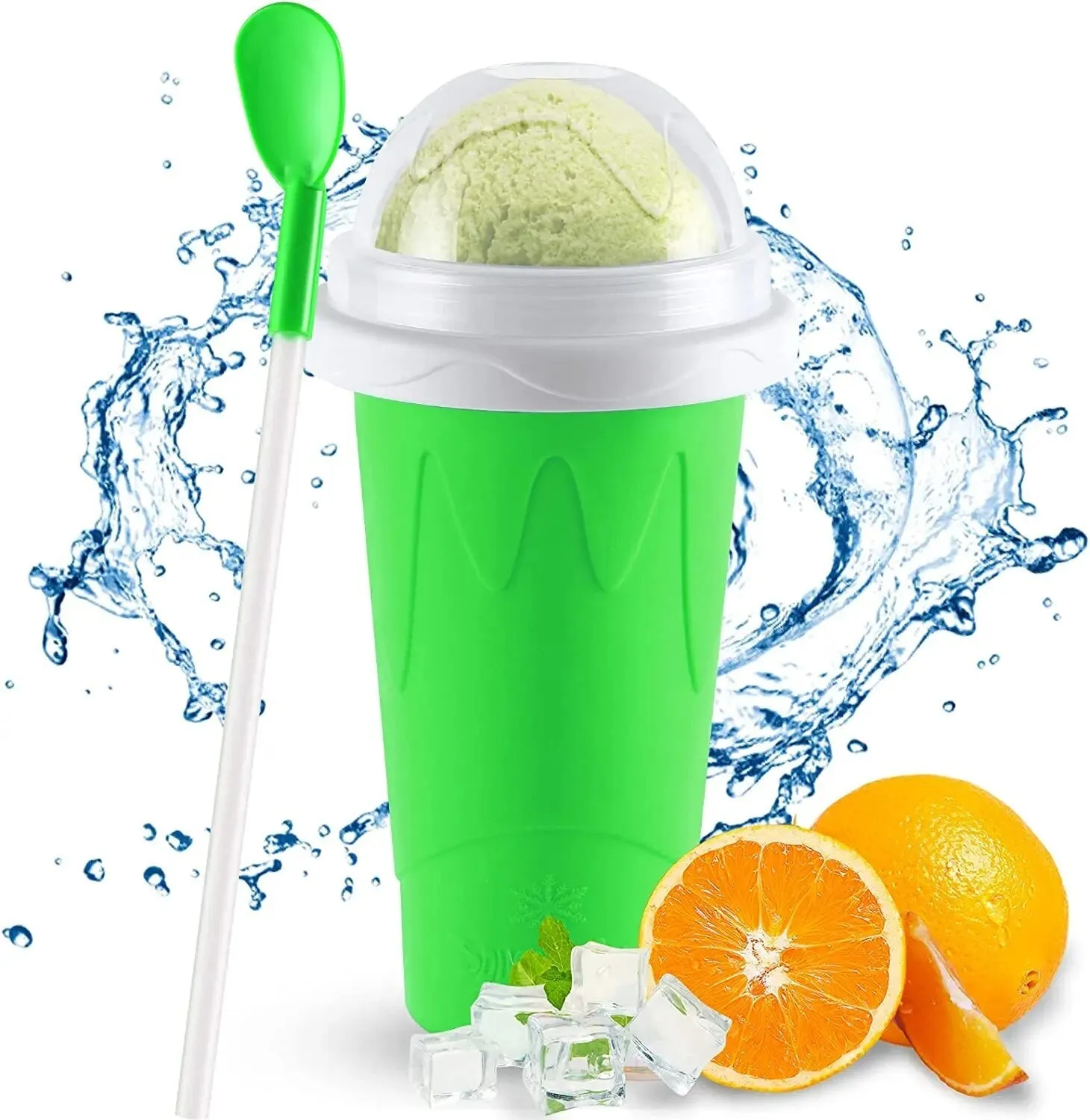 Slushie Cup Maker - Double Layer Squeeze Slushy Maker Cup