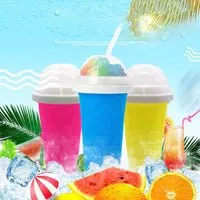 Slushie Cup Maker - Double Layer Squeeze Slushy Maker Cup