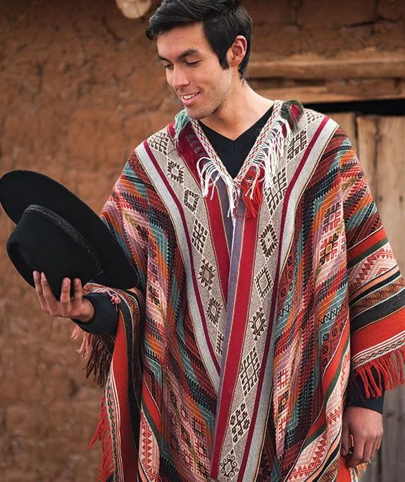 Sonqo Master Weaver Peruvian Poncho