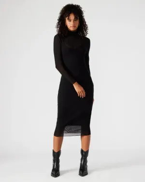 STE Black Vivienne Mesh Midi Dress