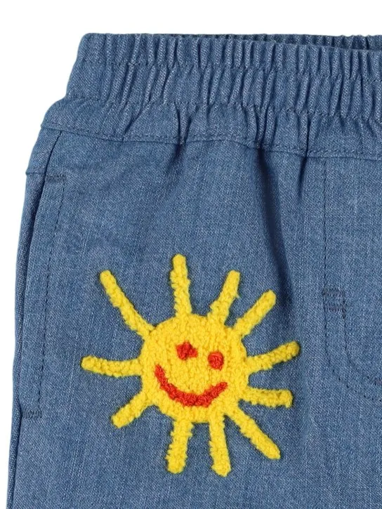 Stella McCartney Kids   Cotton chambray pants 