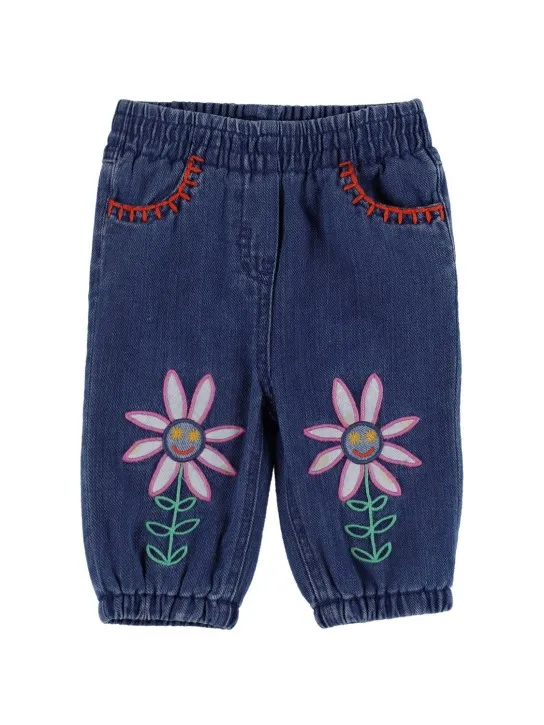 Stella McCartney Kids   Organic cotton denim effect pants 