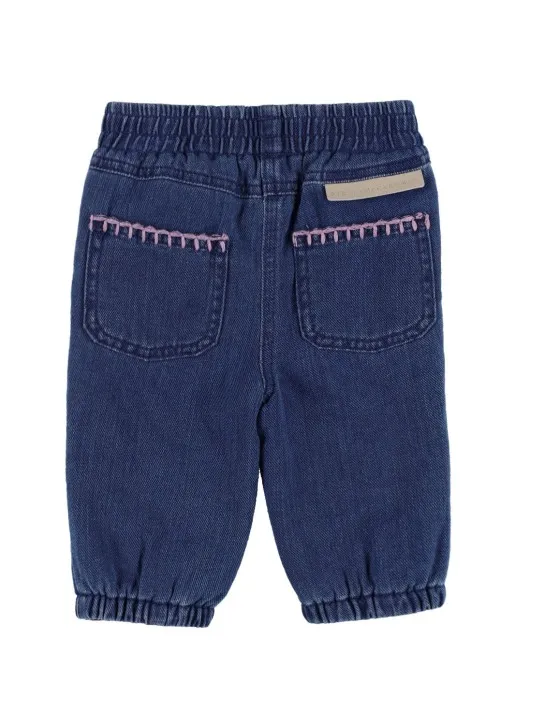 Stella McCartney Kids   Organic cotton denim effect pants 