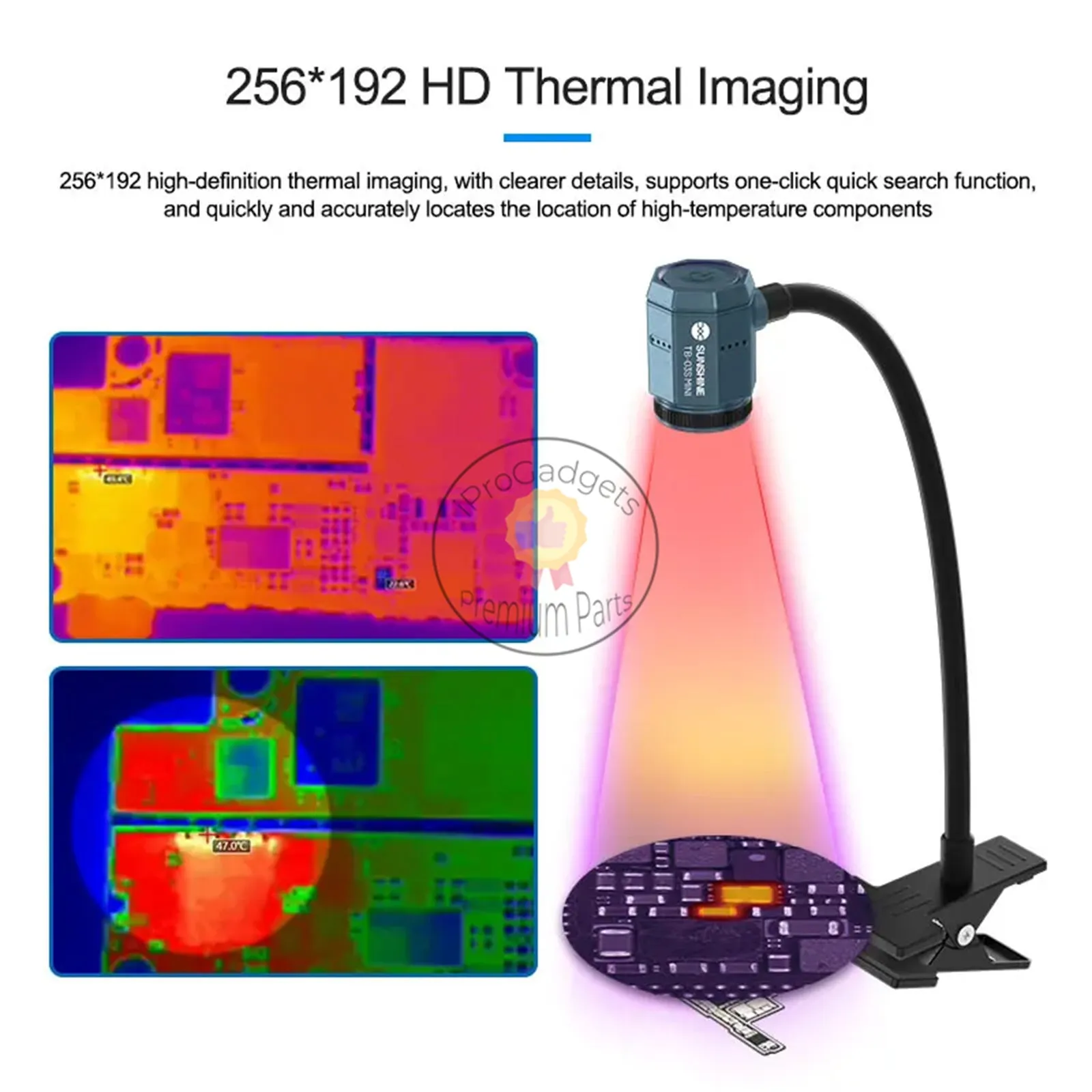 Sunshine TB-03S Mini Infrared Rapid Diagnosis Instrument PCB Quickly Locate Diagnosis Tool Clamp-type Infrared Thermal Imager