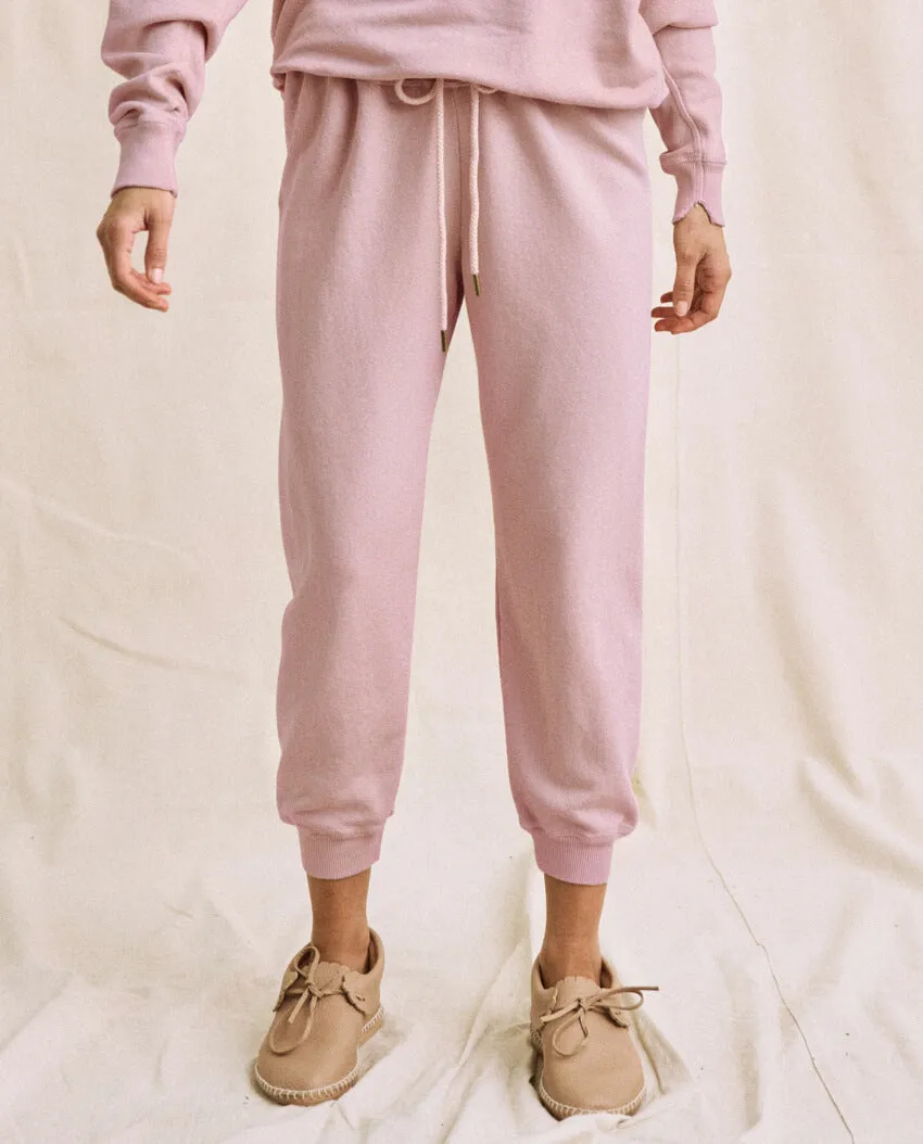 The Cropped Sweatpant. Solid -- Dusty Lilac