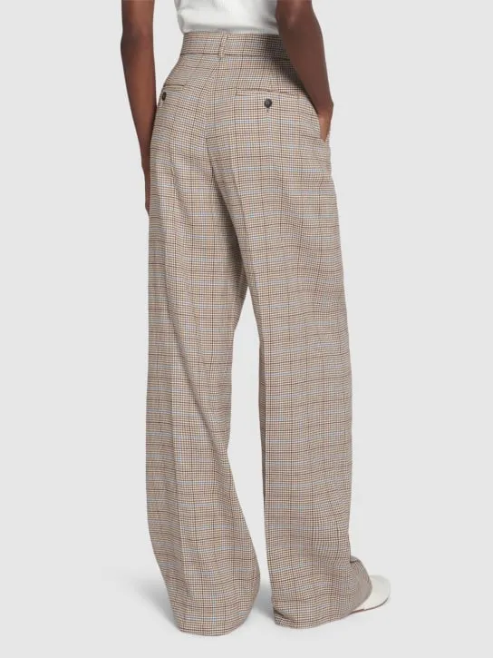 Weekend Max Mara   Freda linen &amp; cotton wide pants 