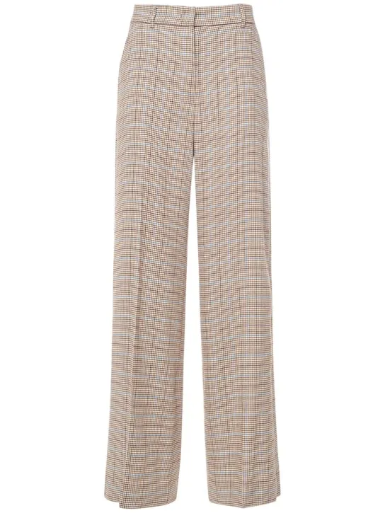 Weekend Max Mara   Freda linen &amp; cotton wide pants 