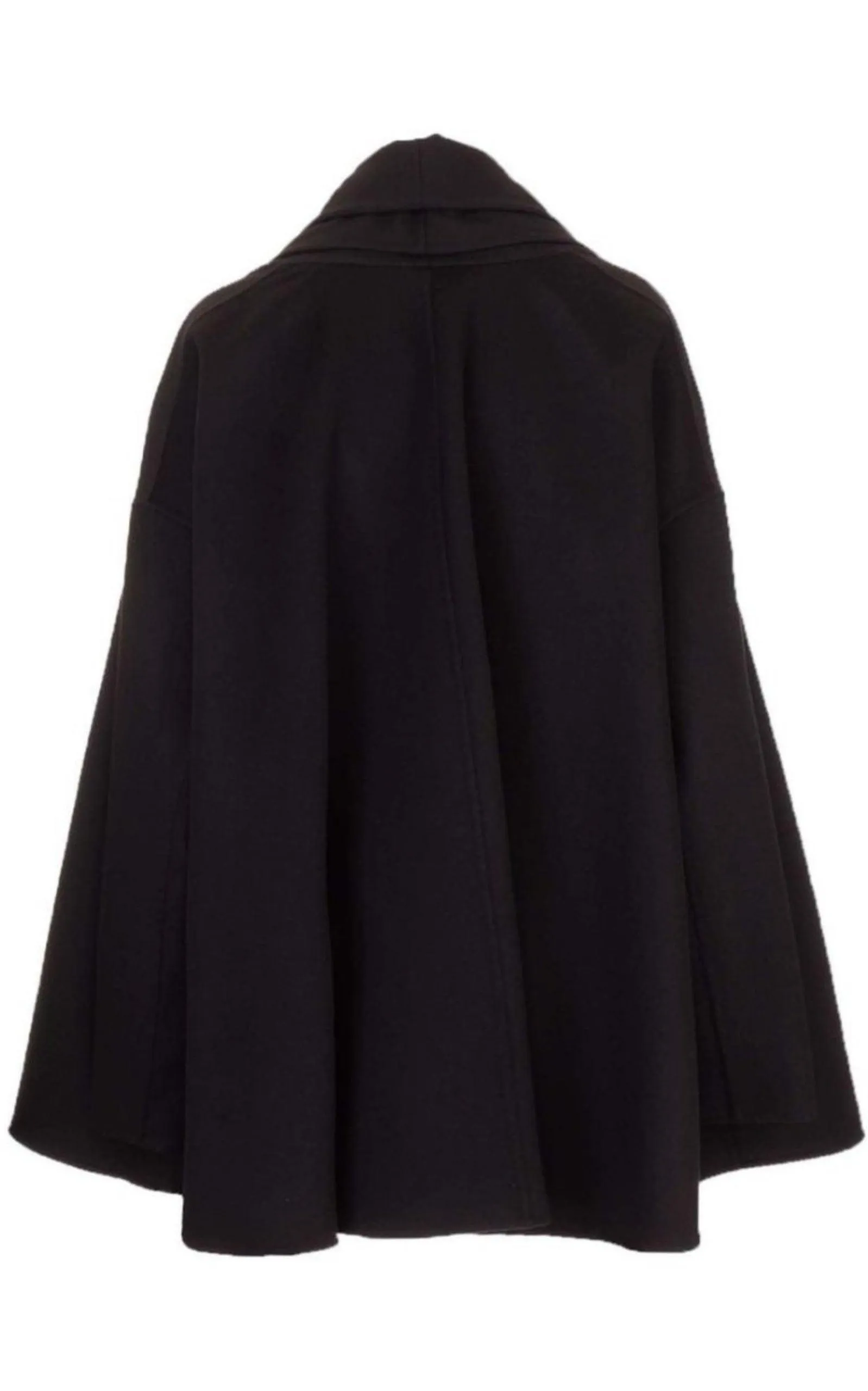 Wool-Cashmere Cape Coat