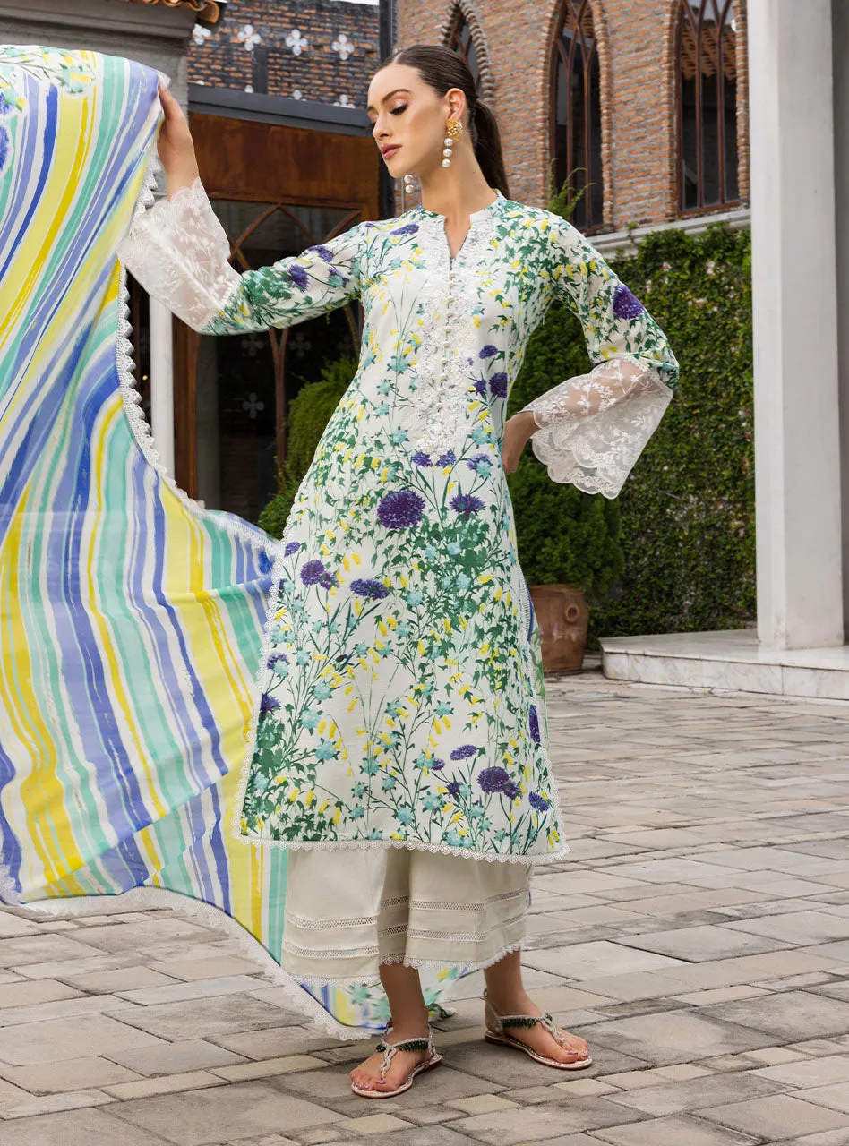 Zainab Chottani Tahra Lawn Collection  – Frosty-Orchid 10A