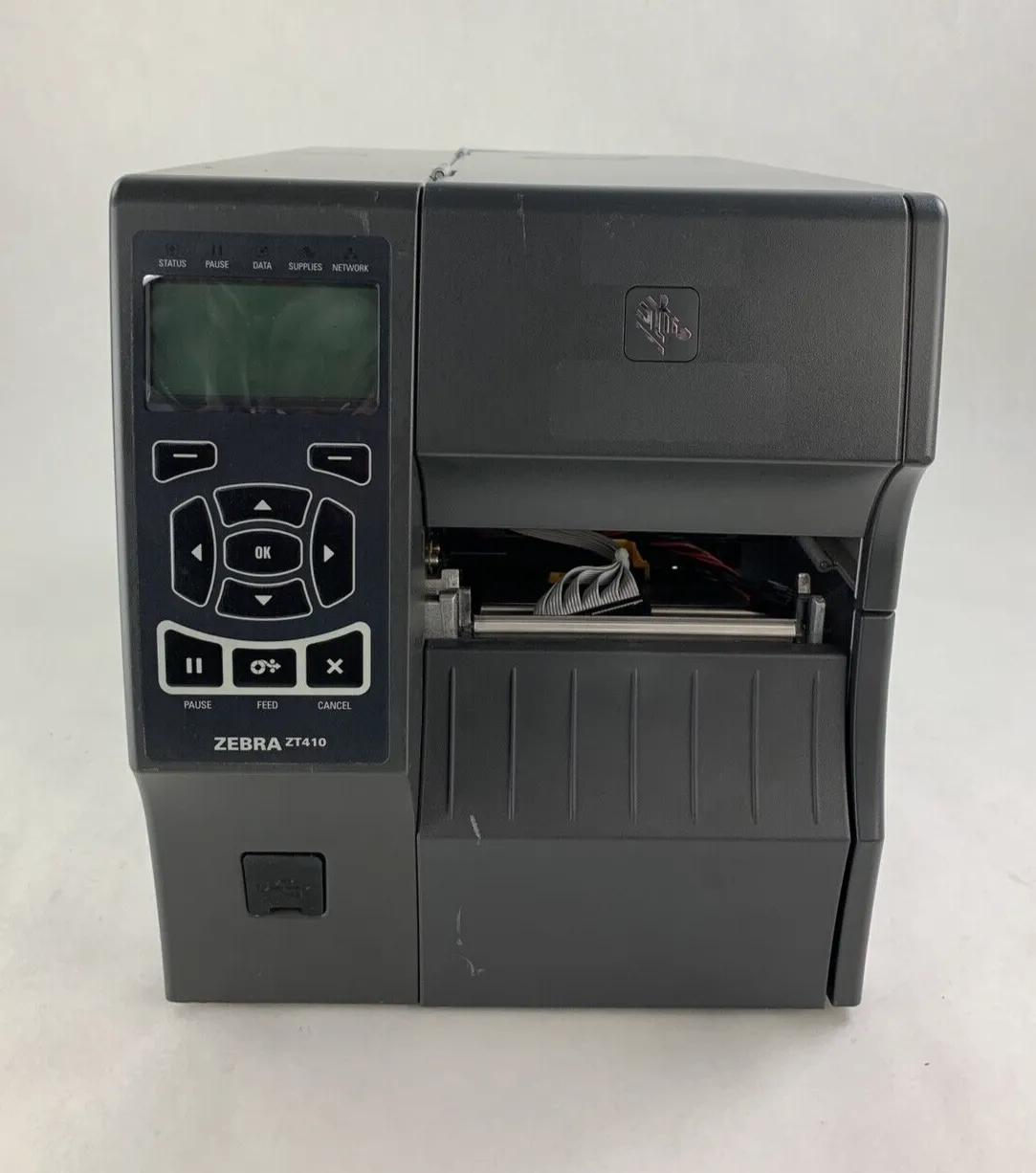 Zebra ZT410 Direct Thermal USB Printer No Printhead and Roller Tested