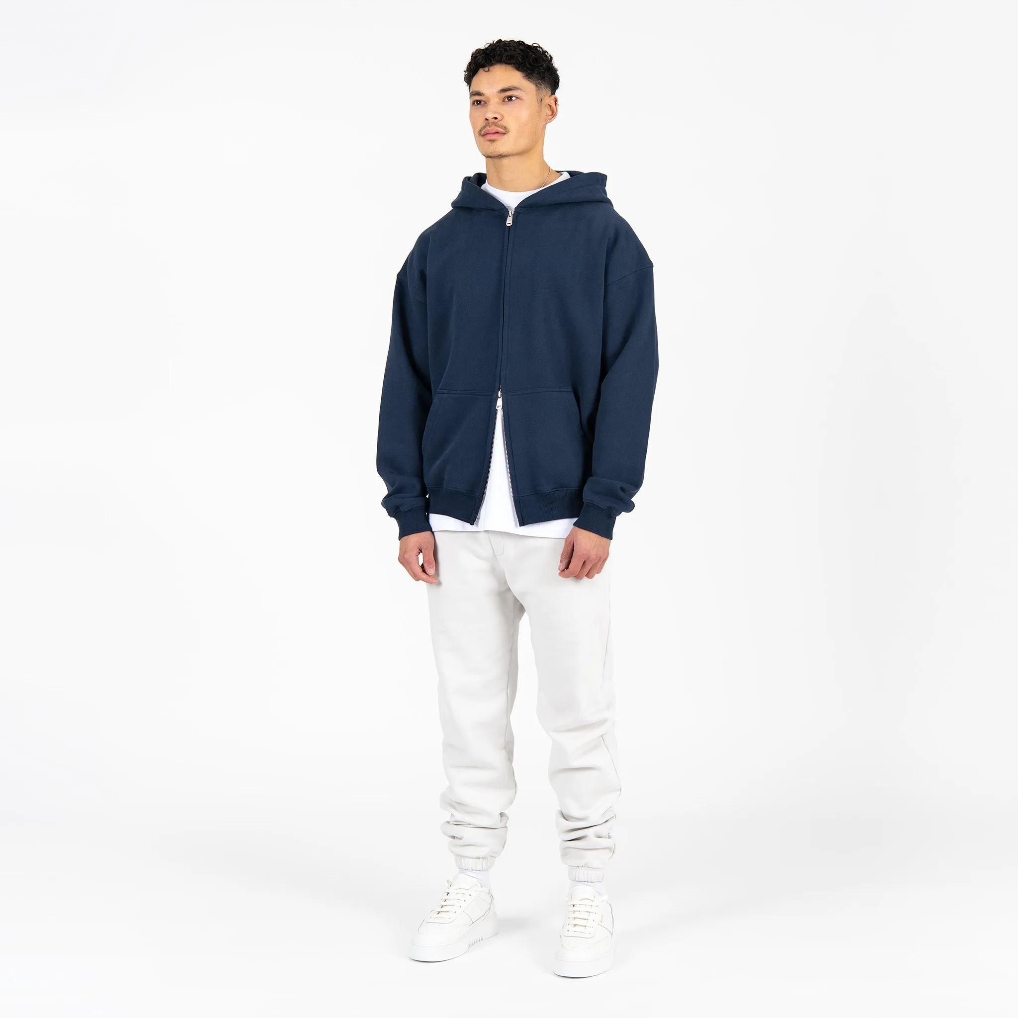 Zip Hoodie - Navy