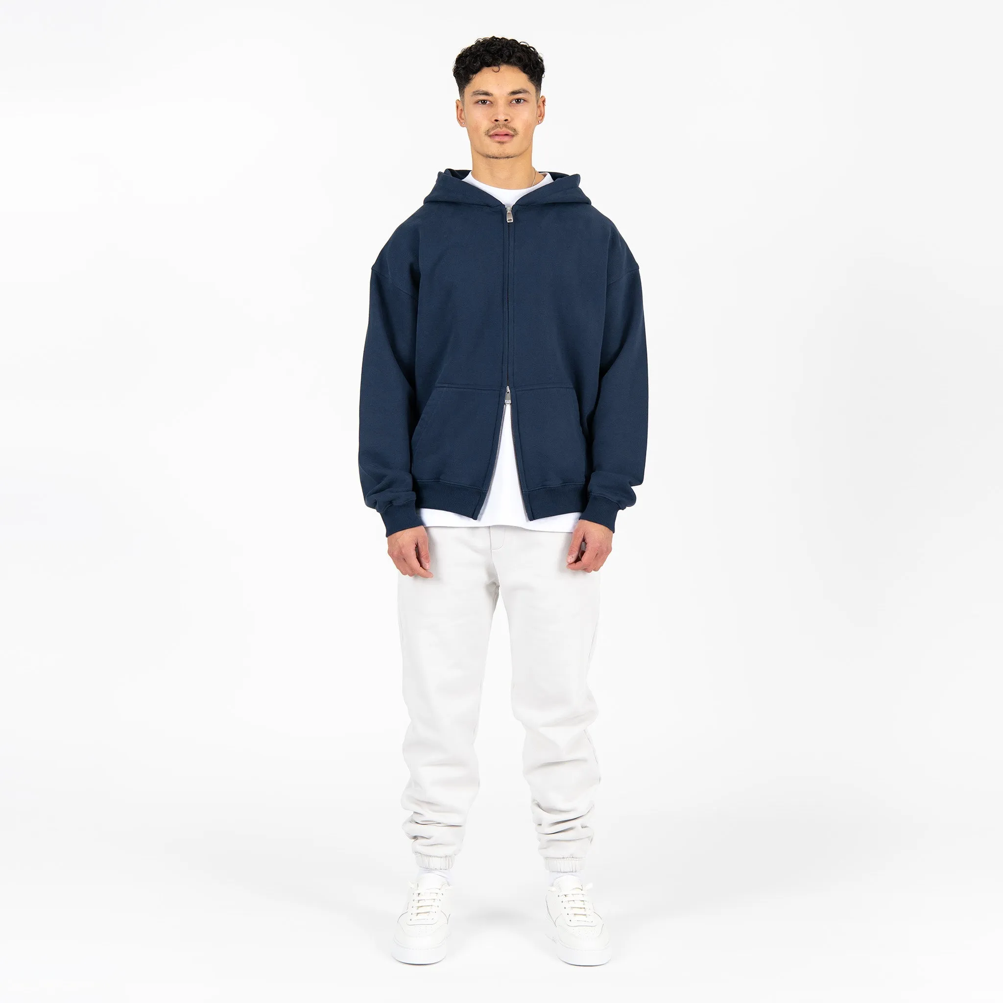 Zip Hoodie - Navy